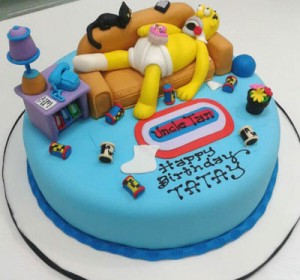 Homer Simpson Cakes