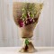 Jute Wrapped 6 Purple Orchids Bunch