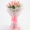 12 Splendid Pink Roses Bouquet