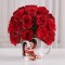 20 Red Roses in White Personalised Mug