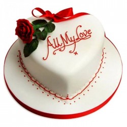 All My Love Fondant Cake	