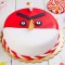 Appetizing Angry Bird Fondant Cake	