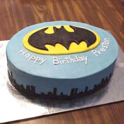 Batman Semi Fondant Cake	