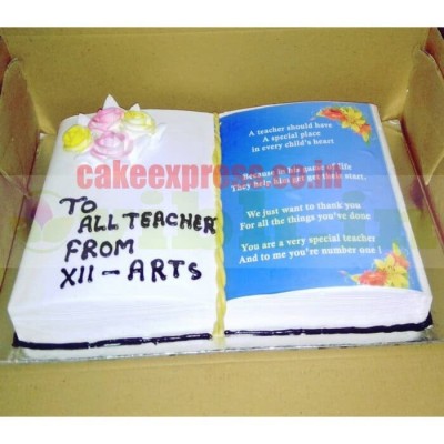 Book Shape Cake