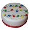Decorative Christmas Fondant Cake	