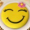 Flower Girl Smiley Fondant Cake	