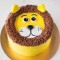 Lion Face Fondant Cake	