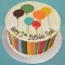 Shades Of Balloons Cake	