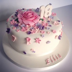 18th Birthday Designer Fondant Cake	