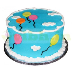 Balloons Theme Fondant Cake	