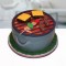 Barbeque Theme Fondant Cake	