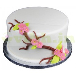 Cherry Blossom Pink Fondant Cake	