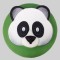 Cute Panda Face Fondant Cake	