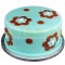 Daisies With Dots Fondant Cake	