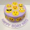 Emoji Faces Designer Fondant Cake	