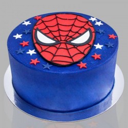 Exclusive Spiderman Theme Fondant Cake	