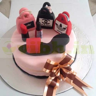 Fashion Theme Fondant Cake