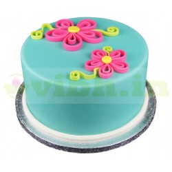 Flower Qilling Fondant Cake	