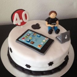 Geek Theme Fondant Cake