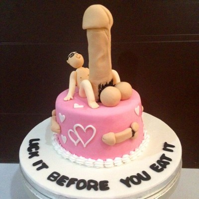 Guy have Big Cock Theme Cake