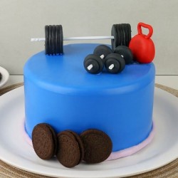 Gymalcholic Delight Fondant Cake	