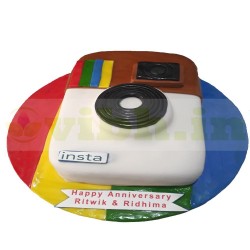Instagram Themed Fondant Cake	