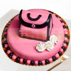 Ladies Purse Fondant Cake	