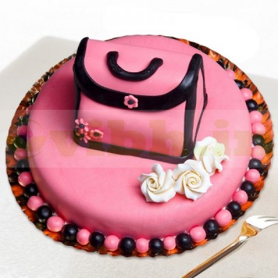 Ladies Purse Fondant Cake