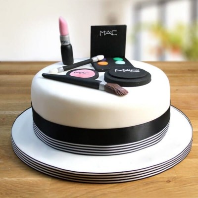 MAC Makeup Theme Fondant Cake