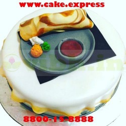 Masala Dosa Fondant Cake	