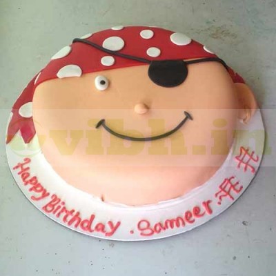 Noddy Face Fondant Cake