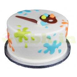 Paint Pallet Theme Cake Paint Pallet Theme Cake