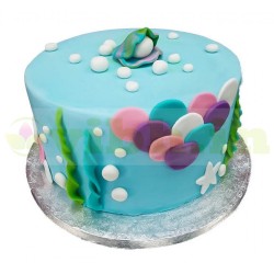 Pearl in Shell Theme Cake	