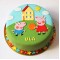 Peppa & George Pig Fondant Cake	