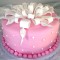 Pink Designer Fondant Cake	
