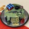 PUBG Battlefield Fondant Cake	