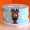 Raindeer Theme Fondant Cake	