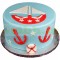 Sailboat Theme Fondant Cake	