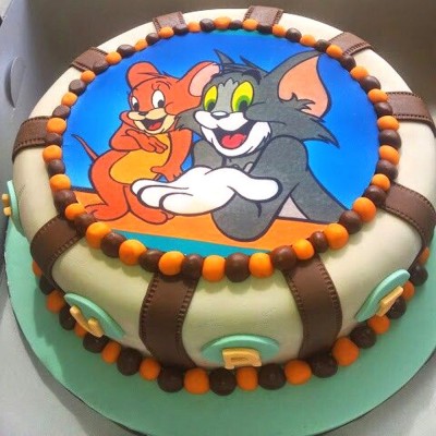 Tom & Jerry Designer Fondant Cake
