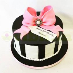 Unending Love Fondant Cake	