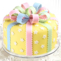 Yellow Birthday Designer Cake	