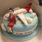 Air Hostess Themed Cake	
