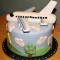 Airplane Theme Fondant Cake	