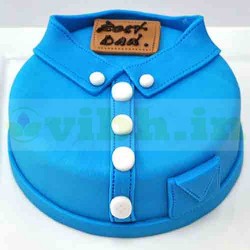 Blue Shirt Fondant Cake	