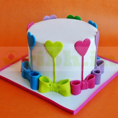 Colors Of Love Fondant Cake Colors Of Love Fondant Cake