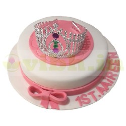 Crown Themed Fondant Cake	