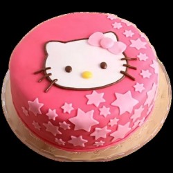 Cute Hello Kitty Birthday Cake	