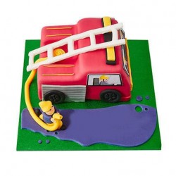 Fire Engine Fondant Cake Fire Engine Fondant Cake
