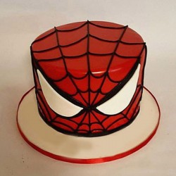 Glorious Spiderman Fondant Cake	