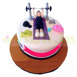 Gym Workout Theme Cake	